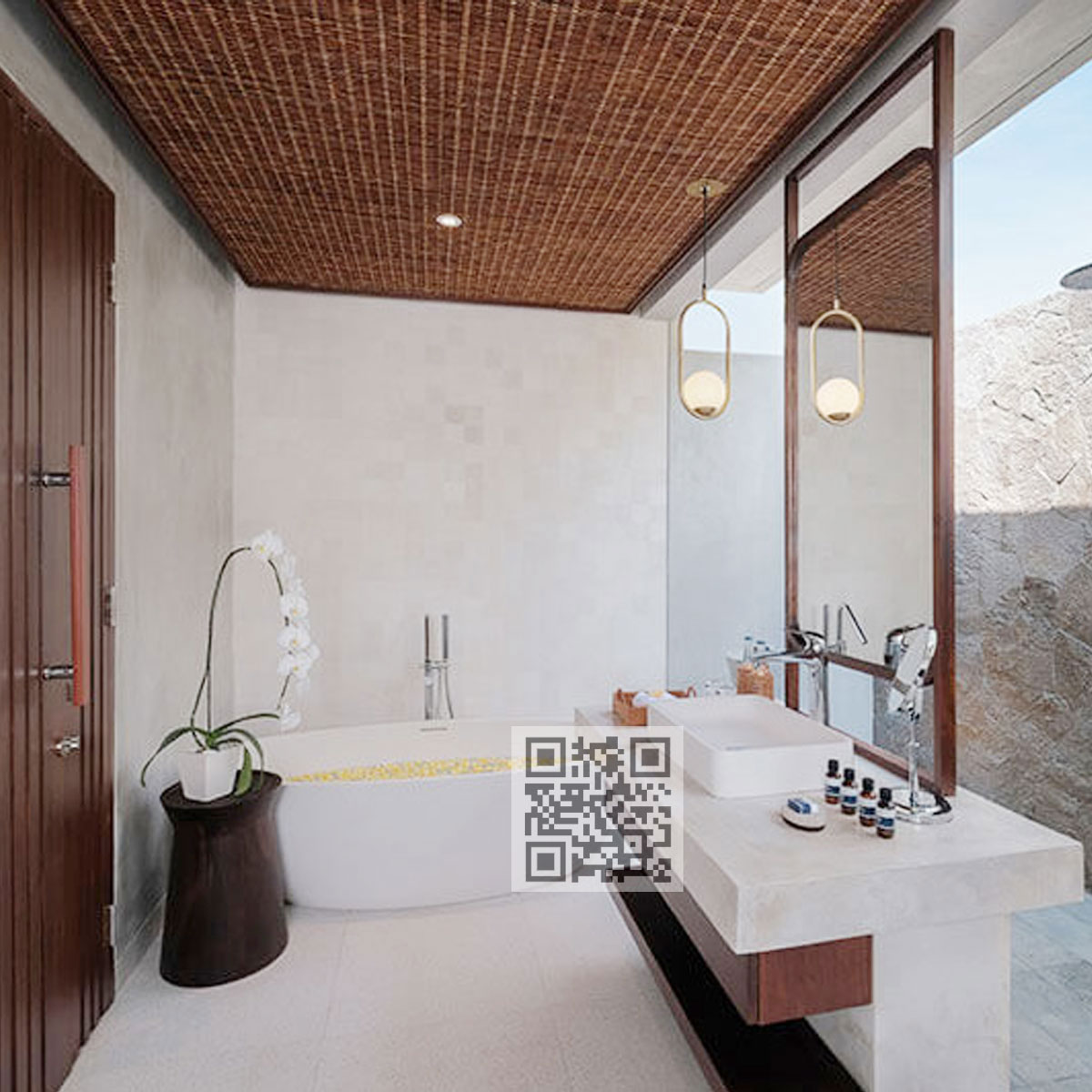 BTZ07 Terrazzo Bathtub – Modern Freestanding Stone Bath - Image 3