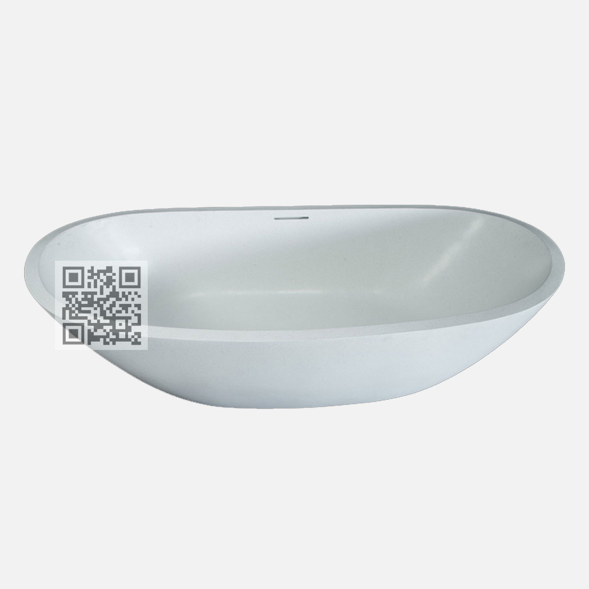 BTZ05 Terrazzo Bathtub – Elegant Boat-Shaped Freestanding Stone Bath - Image 5