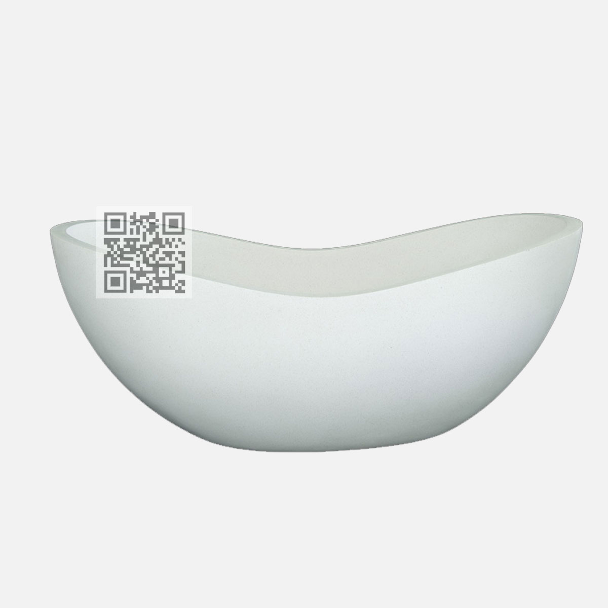 BTZ06 Terrazzo Bathtub – Unique Boat-Shaped Freestanding Stone Bath - Image 4