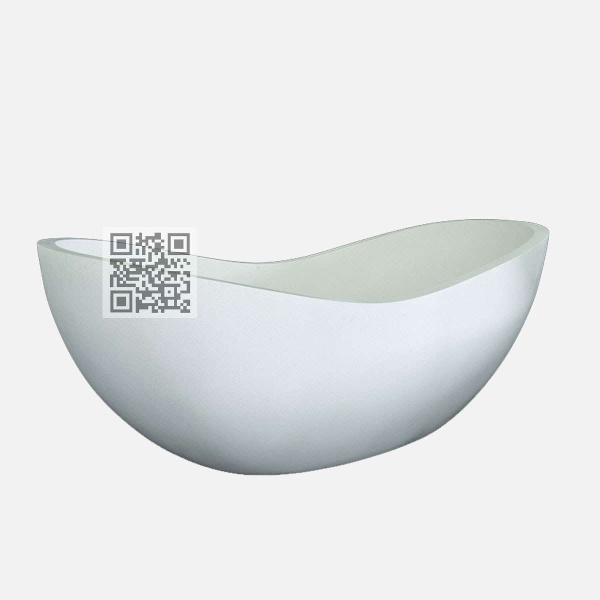 BTZ06 Terrazzo Bathtub – Unique Boat-Shaped Freestanding Stone Bath - Image 6