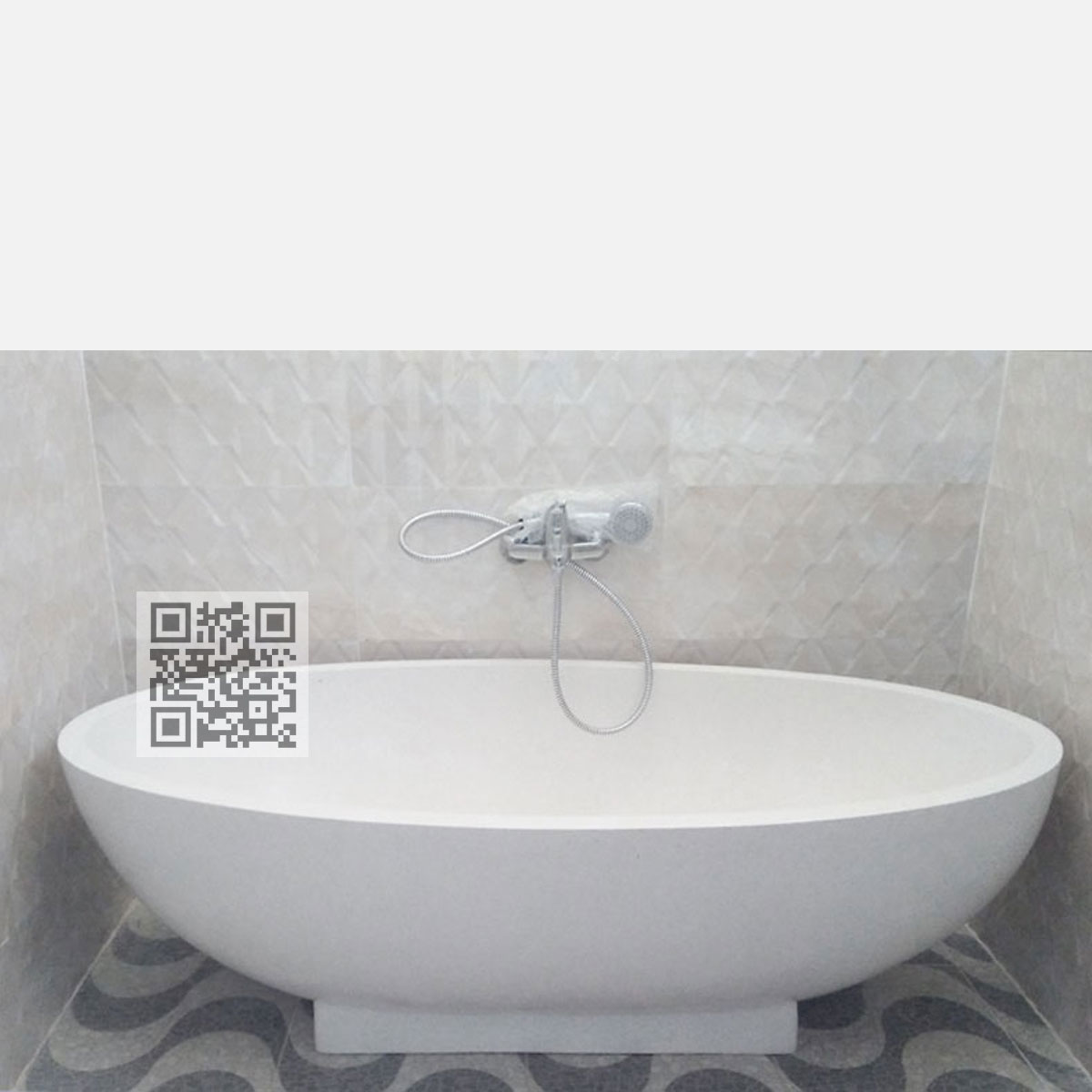 BTZ09 Terrazzo Bathtub – Minimalist & Luxurious Stone Bath - Image 2