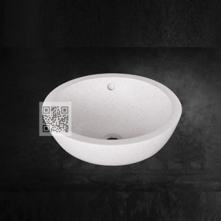 Lavabo Terrazzo LT02 – Large Round Basin, Elegant and Durable