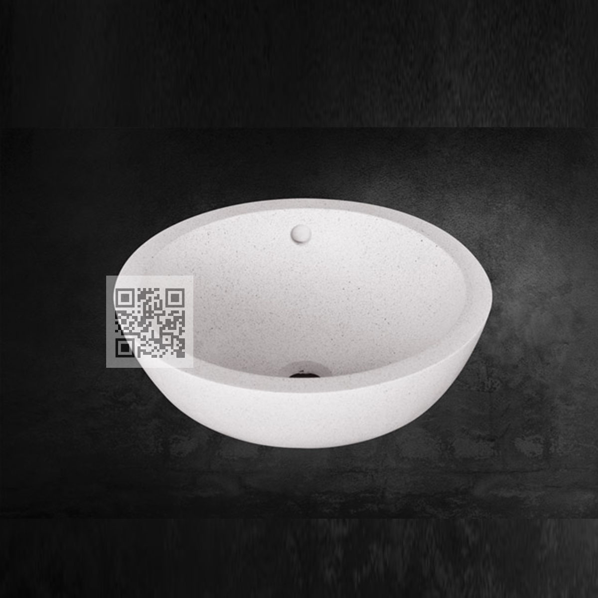 Lavabo Terrazzo LT02 – Large Round Basin, Elegant and Durable