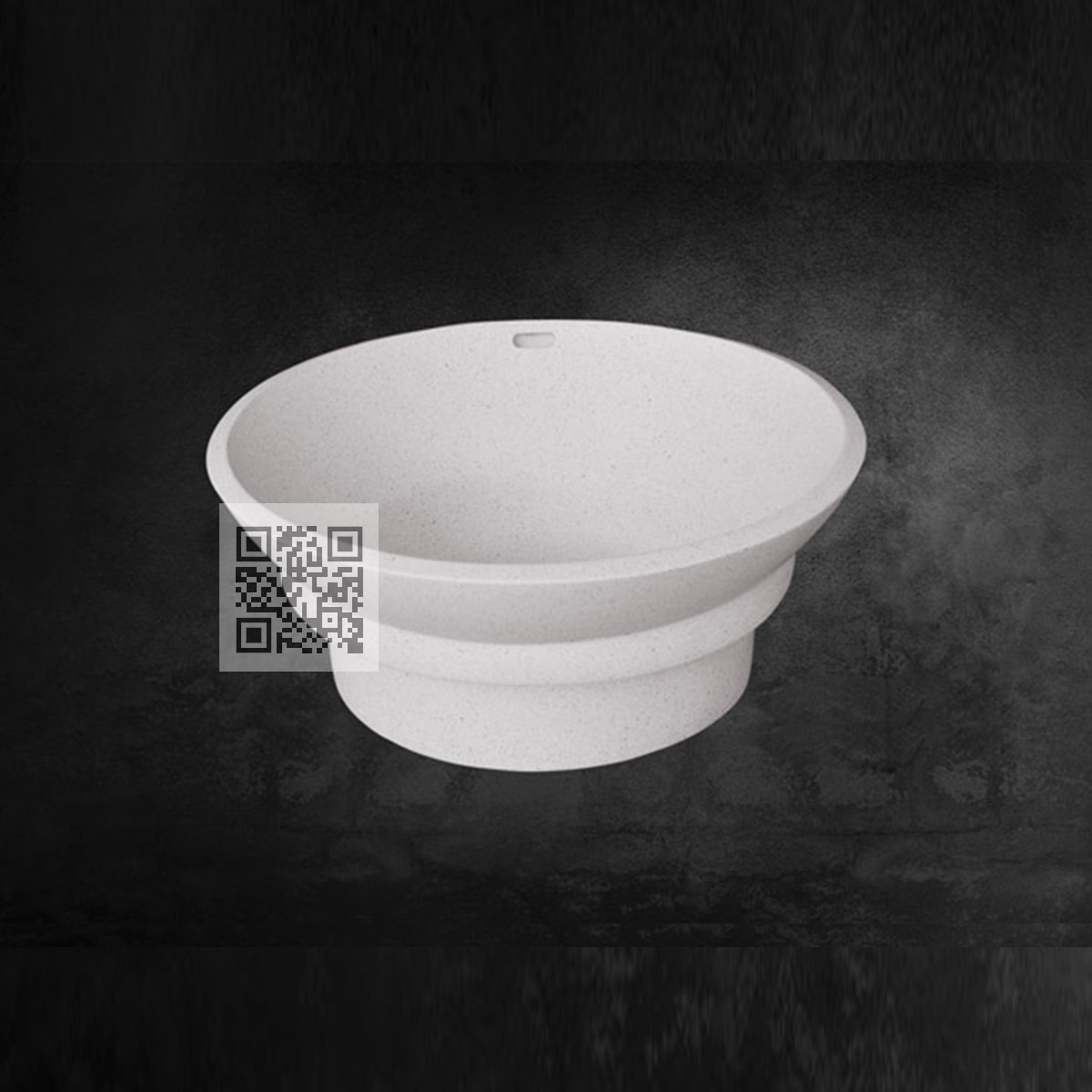 Lavabo Terrazzo LT10 – Classic Round Stone Basin with Timeless Elegance