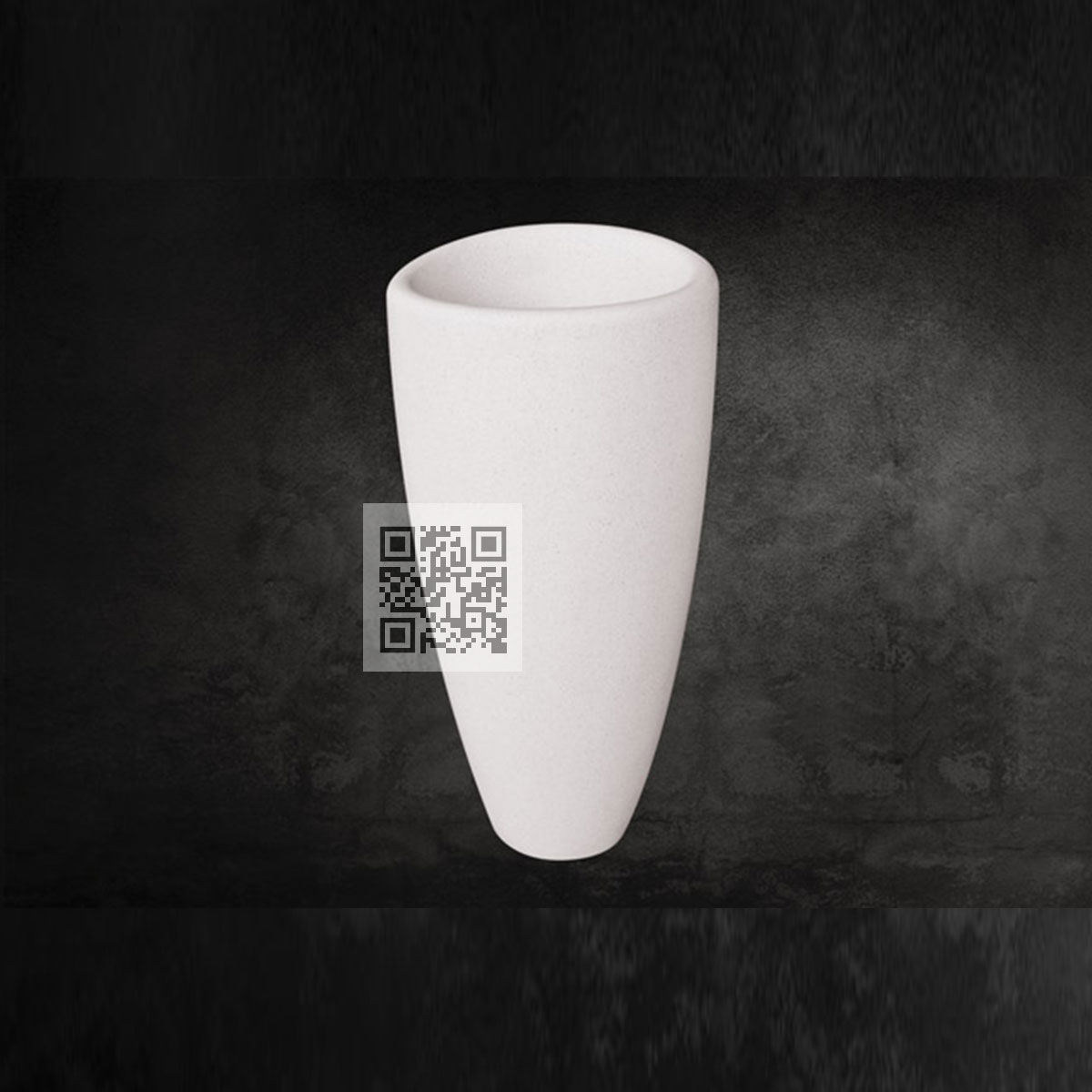 Lavabo Terrazzo LT11 – Elegant Tall Pedestal Stone Sink